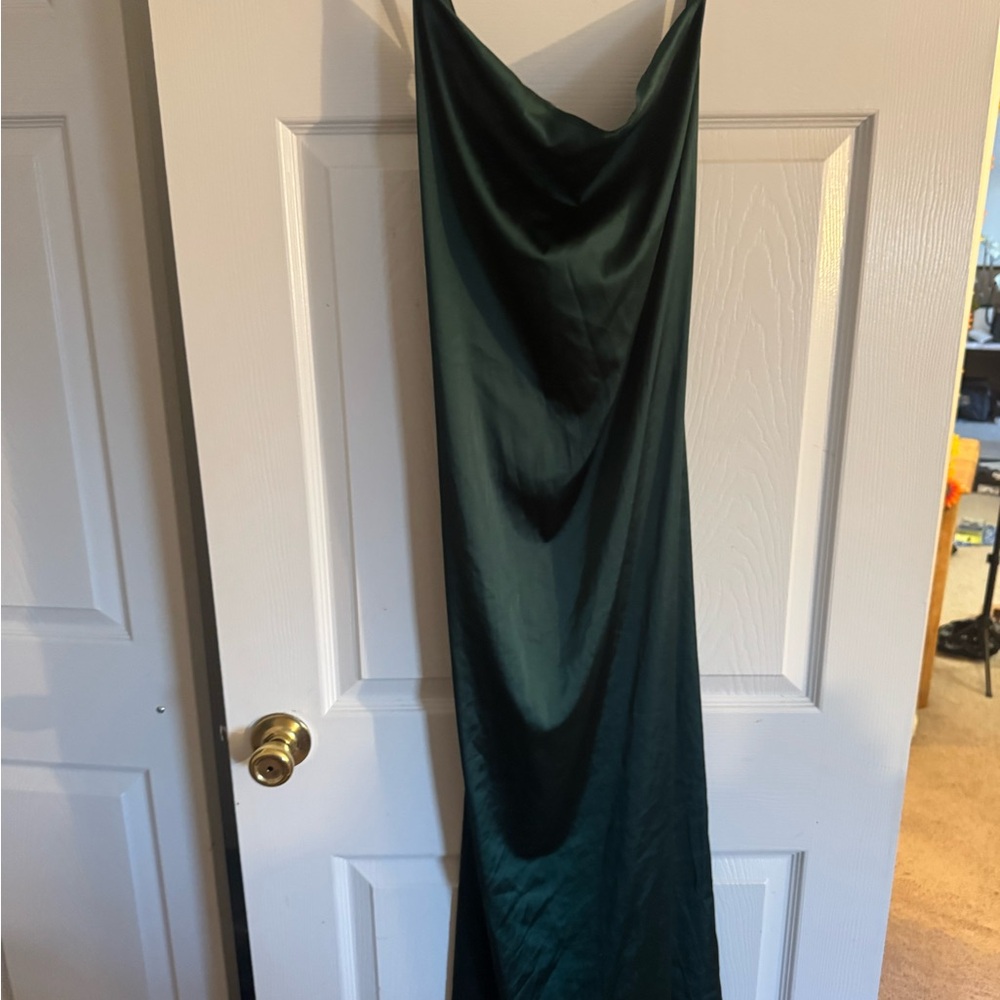 SHEIN Green Backless Dress